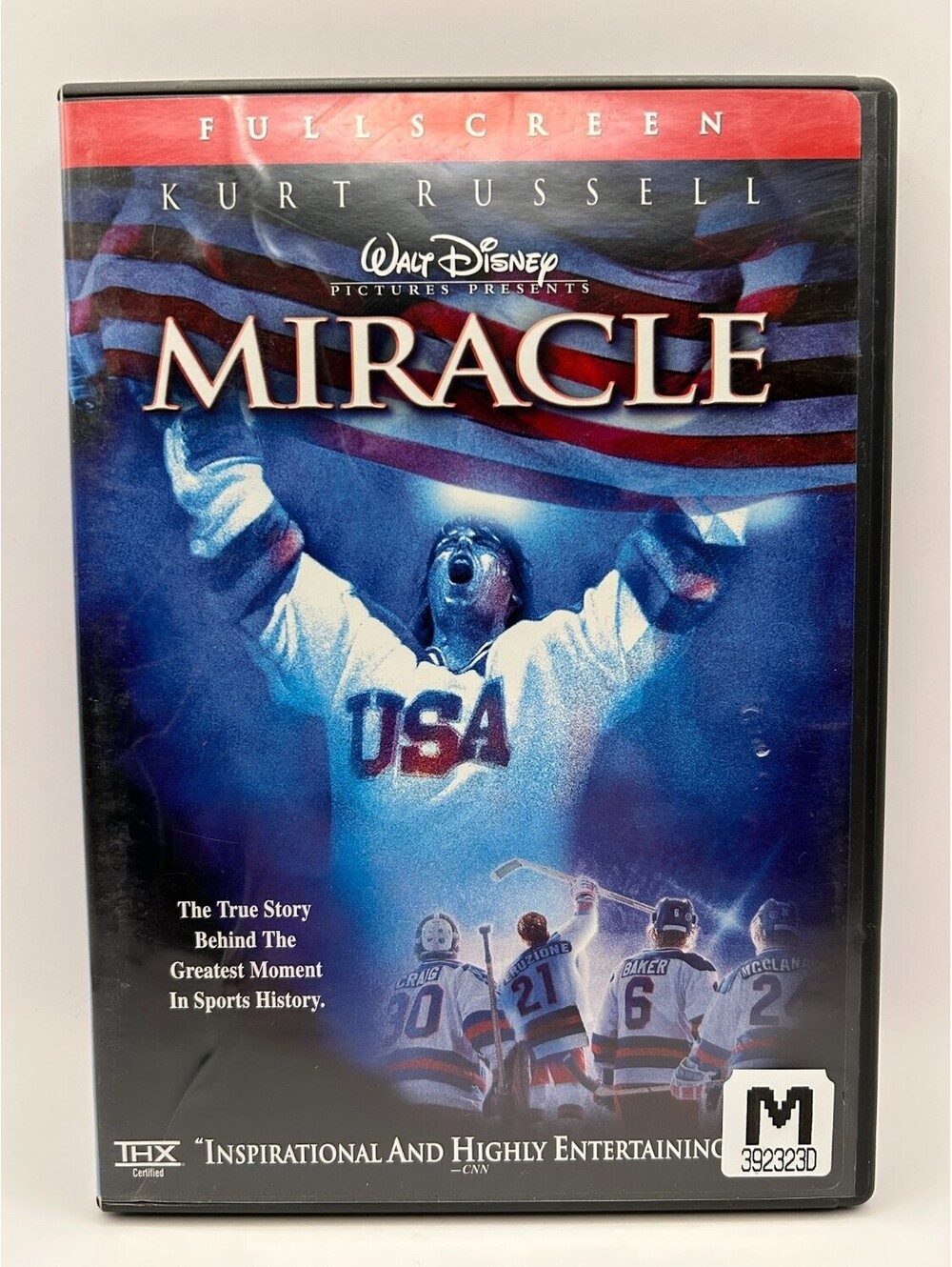 Miracle DVD Full Screen Kurt Russell 2004 Drama Gavin O'Connor